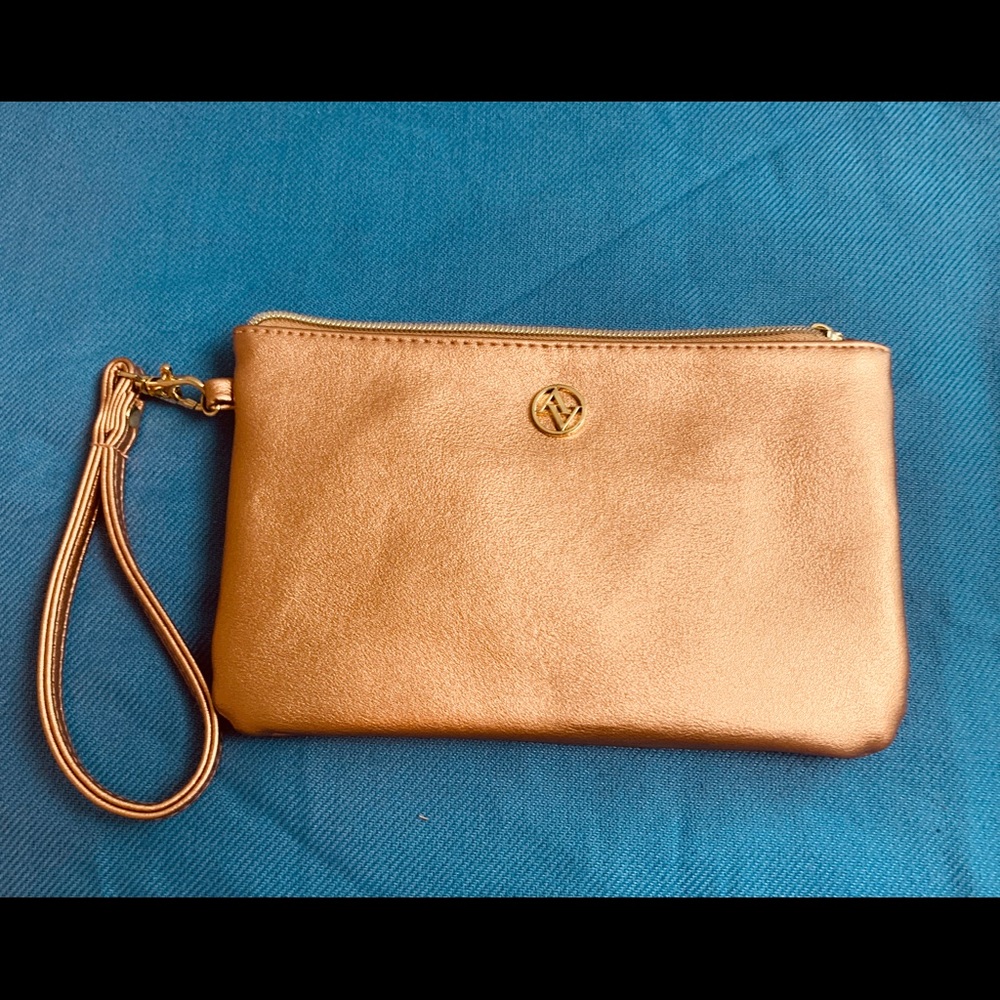 Rose gold wristlet